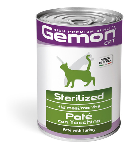 Lata Gemon Gato Sterilized (turkey) 400gr.
