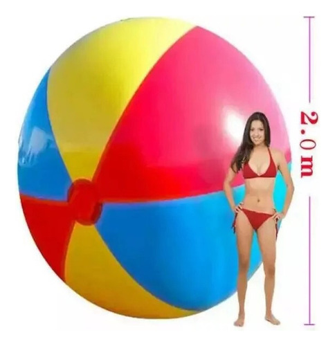 Balón Inflable Gigante De Fútbol Y Playa De Pvc, 3 Colores,