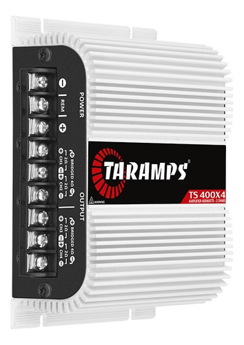 Modulo Taramps Ts400 X4 Digital 400w Rms 4 Canais Rca E Fio