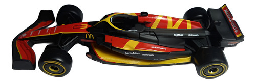 Miniatura Carro Formula 1 Mc Donalds F1 O Filme 1/43 Set 2un Vermelho