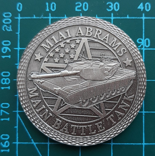 Imagen 1 de 7 de Moneda Militar, M1a1 Abrams