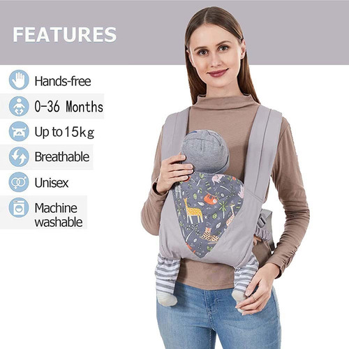 Portabebés Ergonómico Comfort Bolsa Portabebés 15 Kg