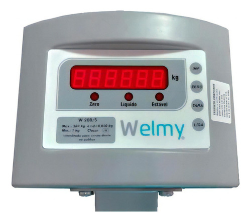 Balança Comercial W200 Com Coluna 200kg - Welmy