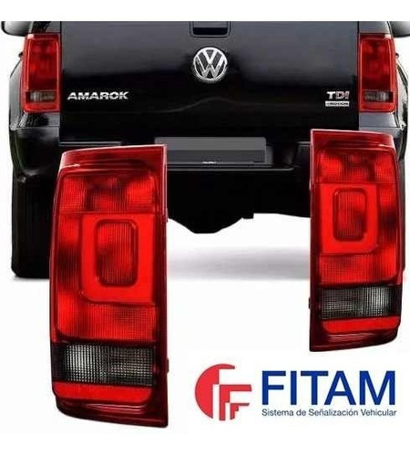 Juego X 2 Faros Amarok Trasero Fume Enganche Arteb