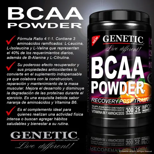 Aumento Masa Muscular Creatina Arginina Aminos Bcaa Genetic