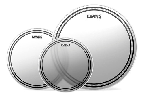 Evans Etp-ec2sctd-s Juego 3 Parches Para Batería 12 13 Y 16