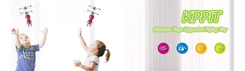 Juguete Volador Spiderman Con Sensor De Infrarrojos Rojo