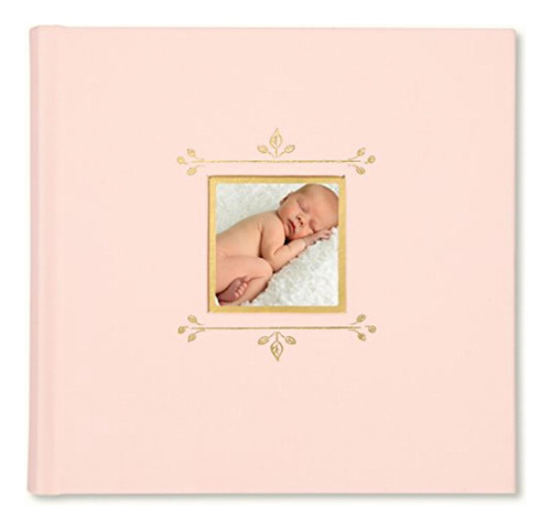 C.r. Gibson Álbum De Fotos De Tela Rosa Para Bebé Y