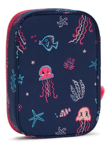 Imagem 2 de 6 de Estojo Grande 100 Pens Kipling Sea Island Print