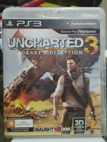 Jogo Uncharted 3 Drake's Deception - Ps3 - Física - Original