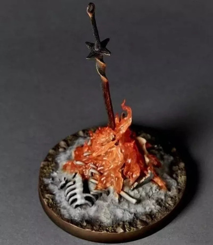 Figura Colección Dark Souls Espada Fuego Bonfire 23cm