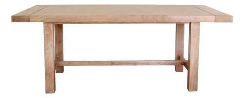 Mesa De Comedor De Madera Kiri 200x100 Cm Marrón Claro Marrón Claro