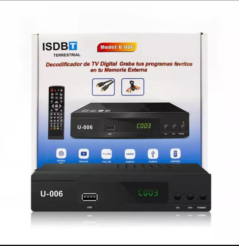 Decodificador Tv Digital Sintonizador Isdb-t Full Hd