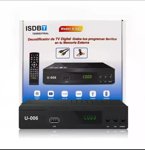 Decodificador Tv Digital Sintonizador Isdb-t Full Hd