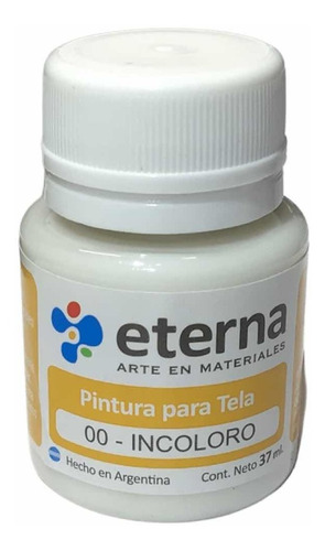 Pinturas Para Tela 37 Ml Eterna En La Plata Color Del Óleo 00 Incoloro