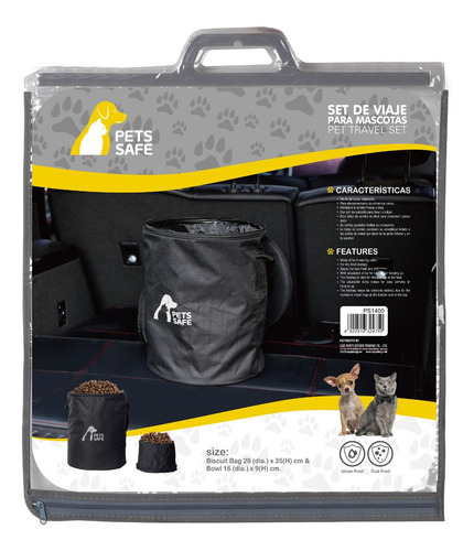 Imagen 5 de 5 de Bolso Comida Set De Viaje Para Mascotas Pet Safe Ps1400 - Sp
