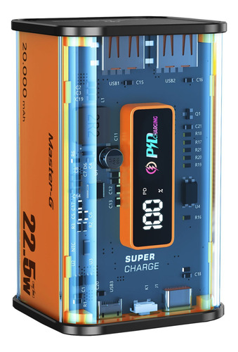 Power Bank 20000 Mah + Audífonos Flexpro Master-g