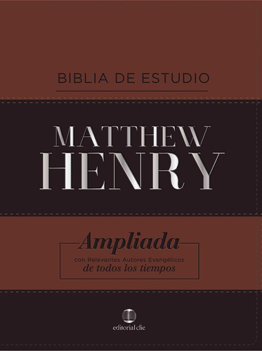 Rvr Biblia De Estudio Matthew Henry, Leathersoft, Cl