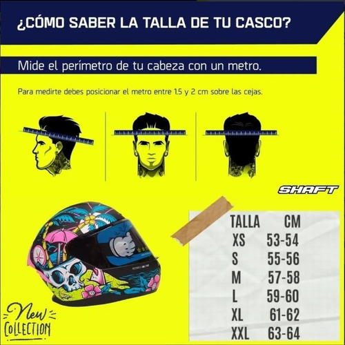 Imagen 9 de 9 de Casco Para Motociclista Shaft Certificacion Ece