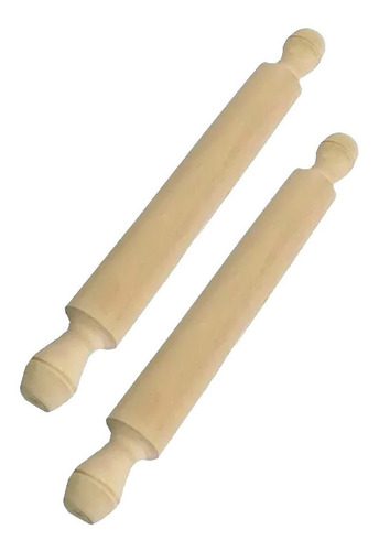 Imagen 3 de 5 de Palo De Amasar De Madera - 50 Cm