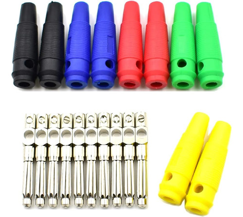 Enchufes Tipo Banana Macho Apilables De 5 Colores, 32 A, ...