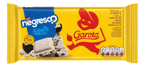 Chocolate Garoto Jumbo 80 Grs. Negresco