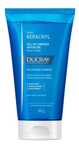 Ducray Keracnyl Gel Limpeza Antiacne Peles Oleosas A