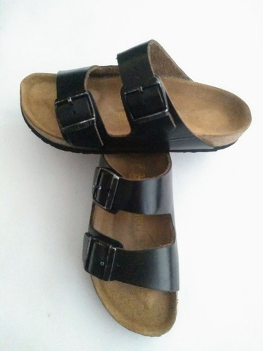 Sandalias Birkenstock Arizona Genuina De Piel 3mm Unisex 38 