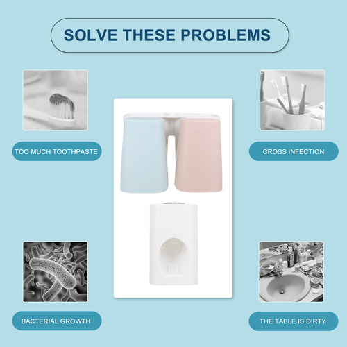 Soporte Para Cepillos De Dientes Para Colgar En La Pared