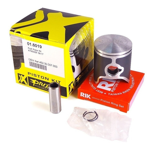 Kit Piston Aros Ktm Sx 50 2009 Al 2018 Prox Racing