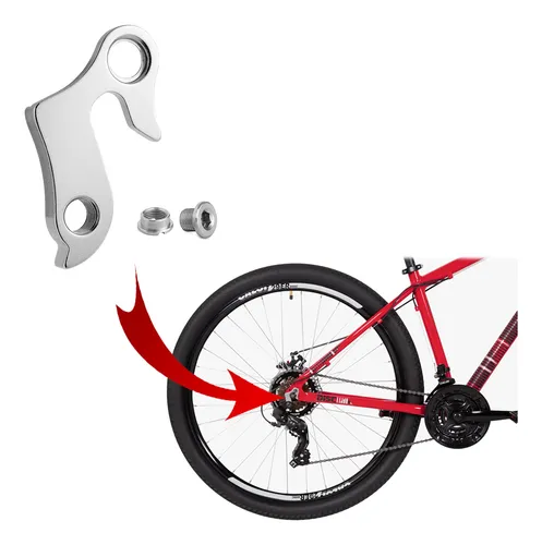 1 Gancheira Aluminio Para Bike Gios Rally Usa Aro 26