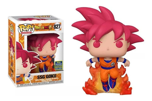 Funko Pop Ssg Goku 827 / Dragon Ball Super, Excelente Fig!!!