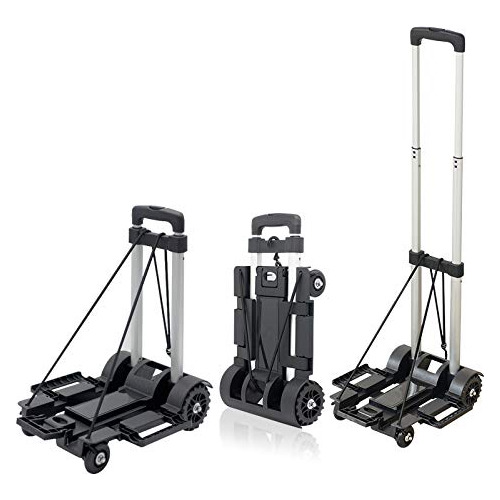 Foldable Hand Truck Luggage Cart 4 Wheels Mini Transpor...