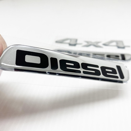Kit Emblemas Fiat Toro 4x4 Diesel Adesivo Cromado Resinado