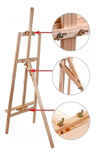 comprar Caballete De Madera, Soporte De Pintura Ajustable, Tripode
