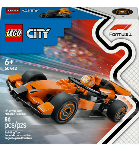 Lego City Piloto De F1 Con Auto Mclaren 60442 86 Lego City