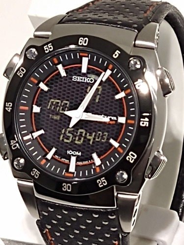 Relógio Seiko Sportura Duo-display Quartz Ho24ab/0 Novo .
