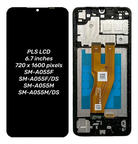 Tela Lcd Com Moldura Para Samsung Galaxy A05 A055f A055m