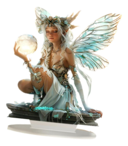 Decoración De Hadas De 2d, Estatua Plana De Niña Hermosa,