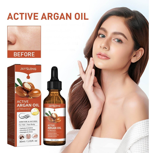 3×aceite Nuez Marroquí Para Cabello, Piel Y Uñas Para Repar