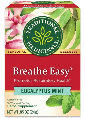 Tea Traditional Breathe Easy Eucalipto Menta 16 Sacos