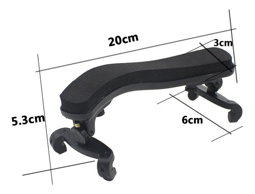 Adjustable Universal Type Violin Shoulder Rest Plastic Eva