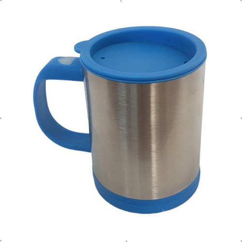 Caneca Fratelli Mixer 350ml Redonda Com Alça Cores Cor Azul