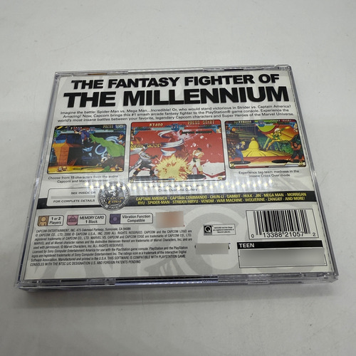 Marvel Vs Capcom Impecabl Completo En Caja Ps1 Playstation 1 (Usado)