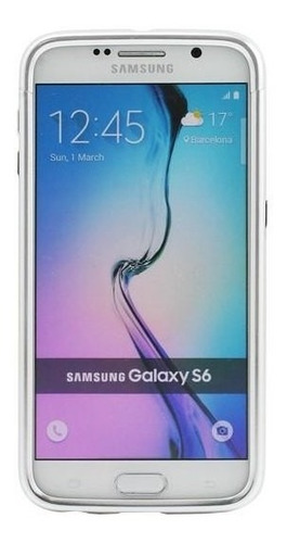 . Funda Prodigee Sparkle Para Samsung S6 Plata