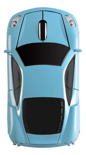 Elec Space Raton Inalambrico De 2.4 Ghz Con Forma De Coche D