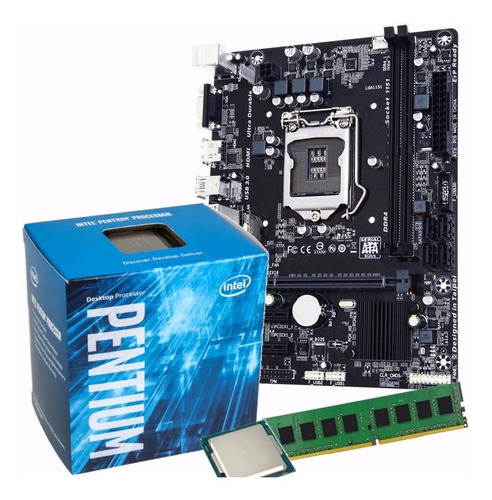 Combo Actualizacion Intel Pentium G5400 Con Ddr4 4gb 2400mhz Mother H310m Vga Hdmi