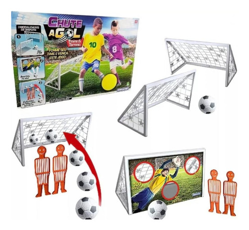 Kit 2 Mini Traves Infantil + 1 Bola De Futebol + 2 Barreiras