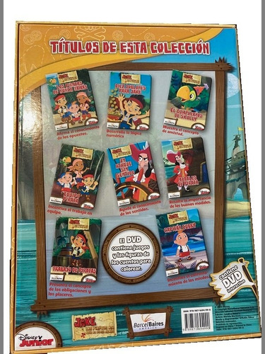 Cuentos Aventureros Jake Y Los Piratas + Dvd (8 Libros)