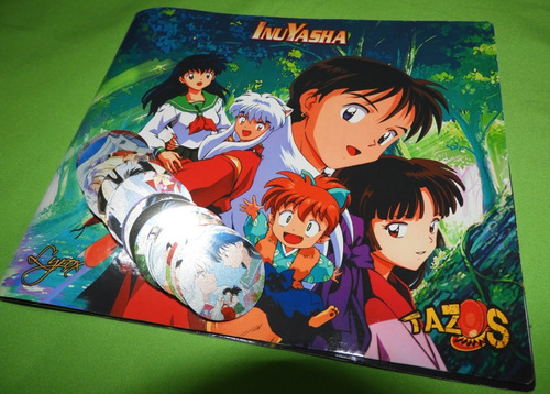 Inuyasha Coleccionador + 35 Tazos Plateados Perlados Anime